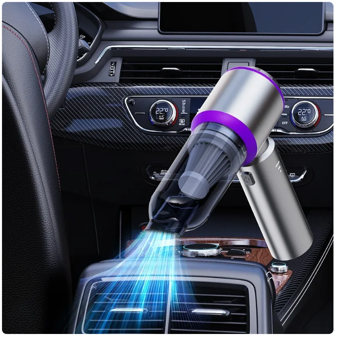 Portable Cordless Car Vacuum – Powerful Brushless Suction