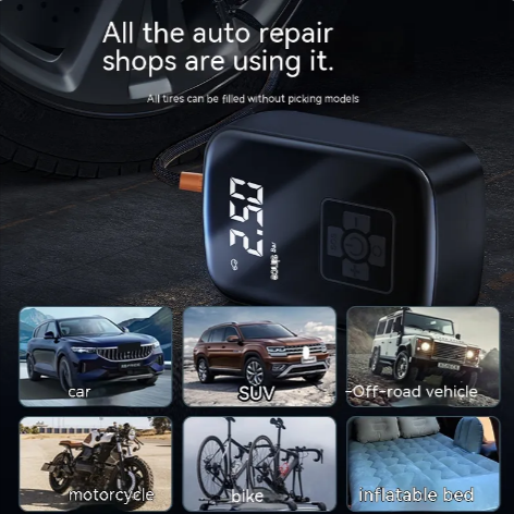 Wireless Portable Tire Inflator – 100W Fast Inflation